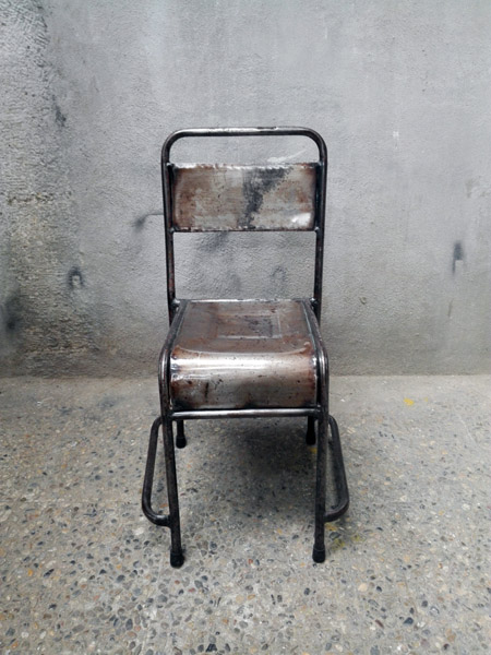 silla industrial metal desgastado barnizado 46-84.5x34-40x43 (40eu) 1u